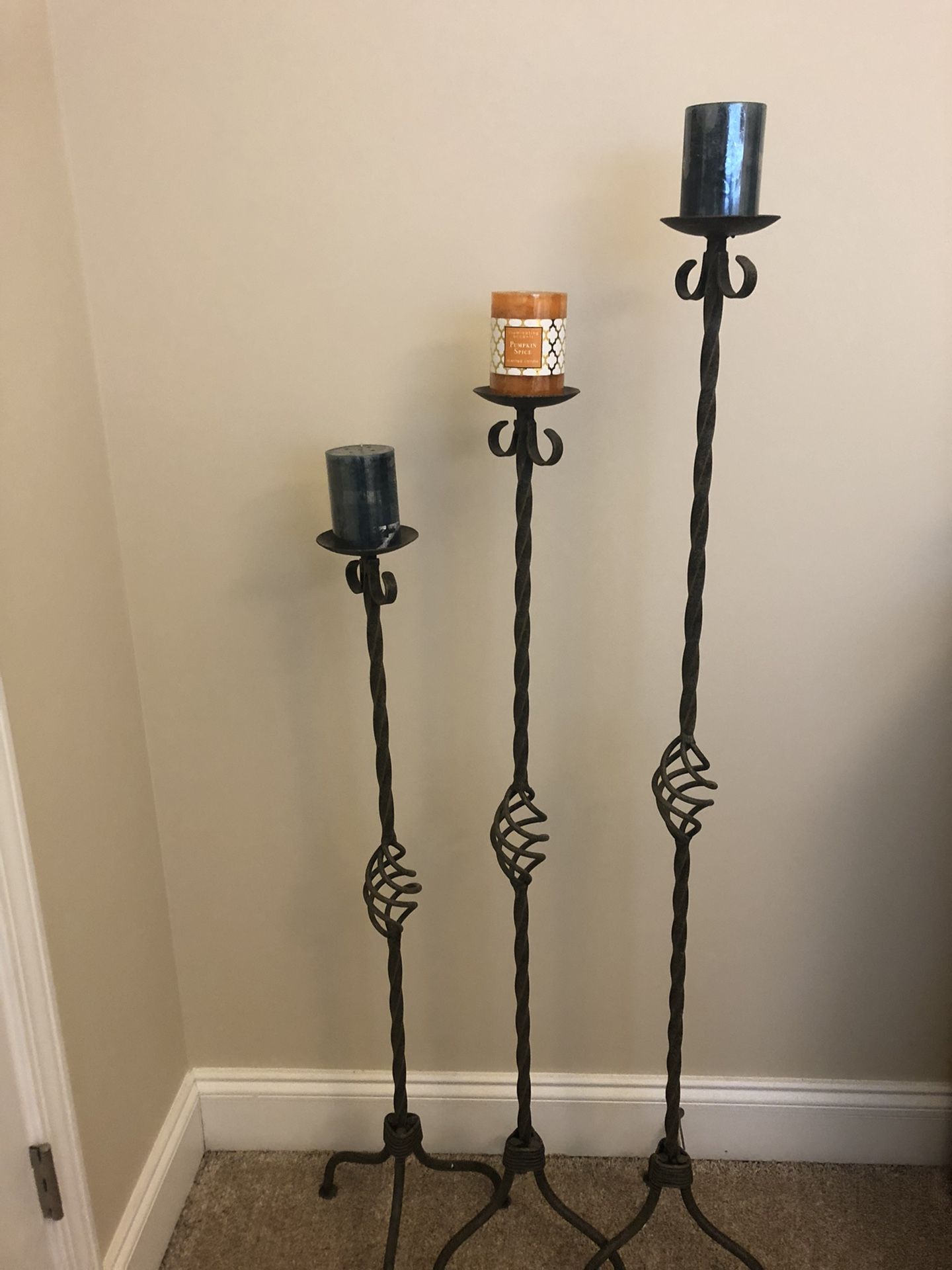 Cast Iron Candle Holders