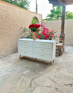 Modern white dresser