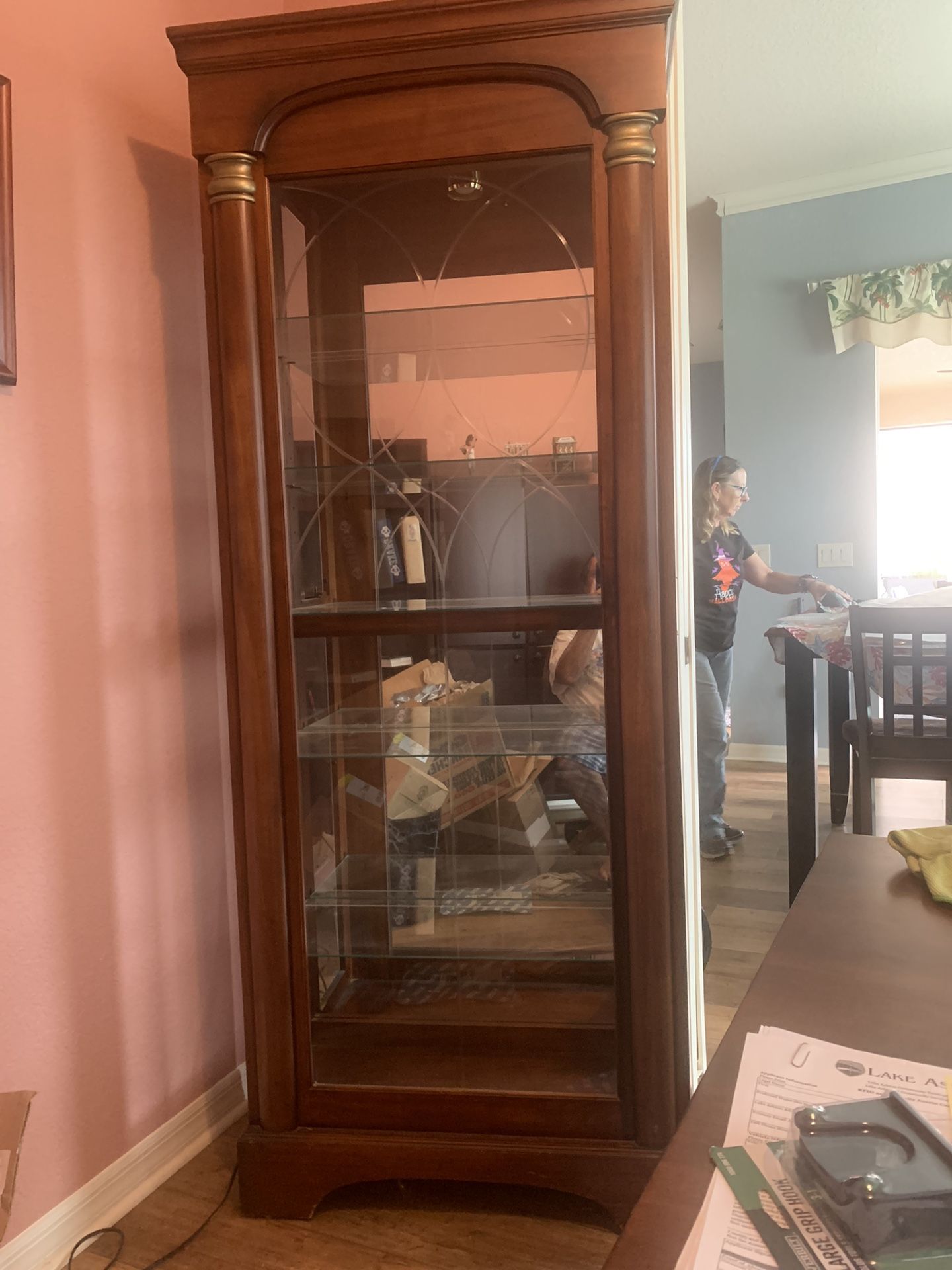 Large Curio/Display Cabinet Lighted