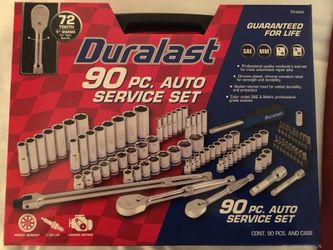 Duralast 90 piece socket set deals
