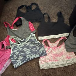Justice Nike N Pink Sports Bra Sizes 32-40