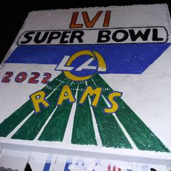 Super bowl Concrete Painting