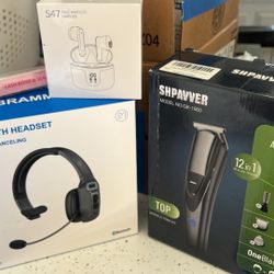 Bluetooth headphones hair and eyelash machine