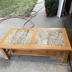 Crate And Barrel Granite Coffee Table 