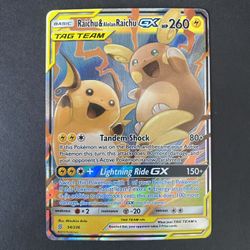 Raichu & Alolan Raichu GX 54/236 Sm-Unified Minds Holo