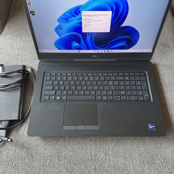 Dell Precision 7760 i9-11950h 64gb memory 2tb SSD RTX a4000 8gb 17”