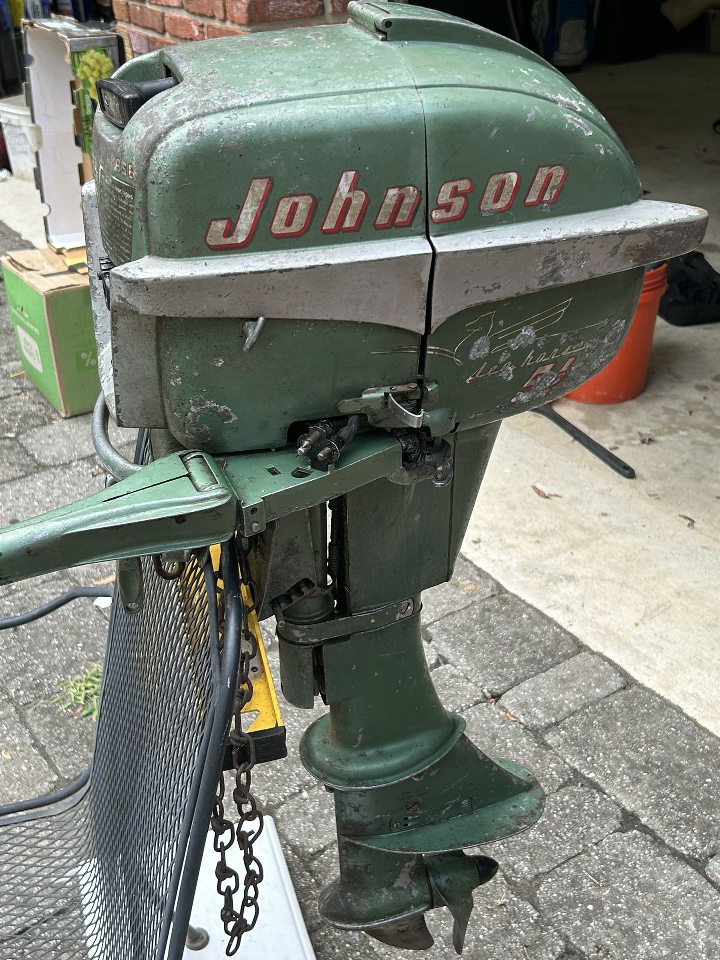 1950s Johnson 5.5 Ho Outboard Boat Engine