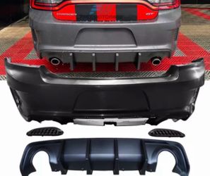 Dodge charger oem widebody bumper with diffuser