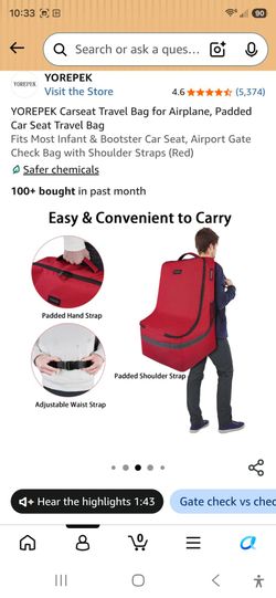 2 Carseat travel bags
