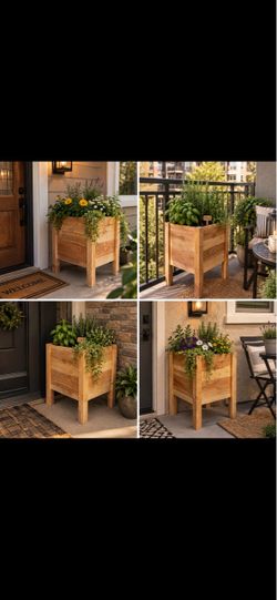 16x16x16 elevated planter box