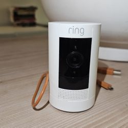 White Ring Stick Up Cam