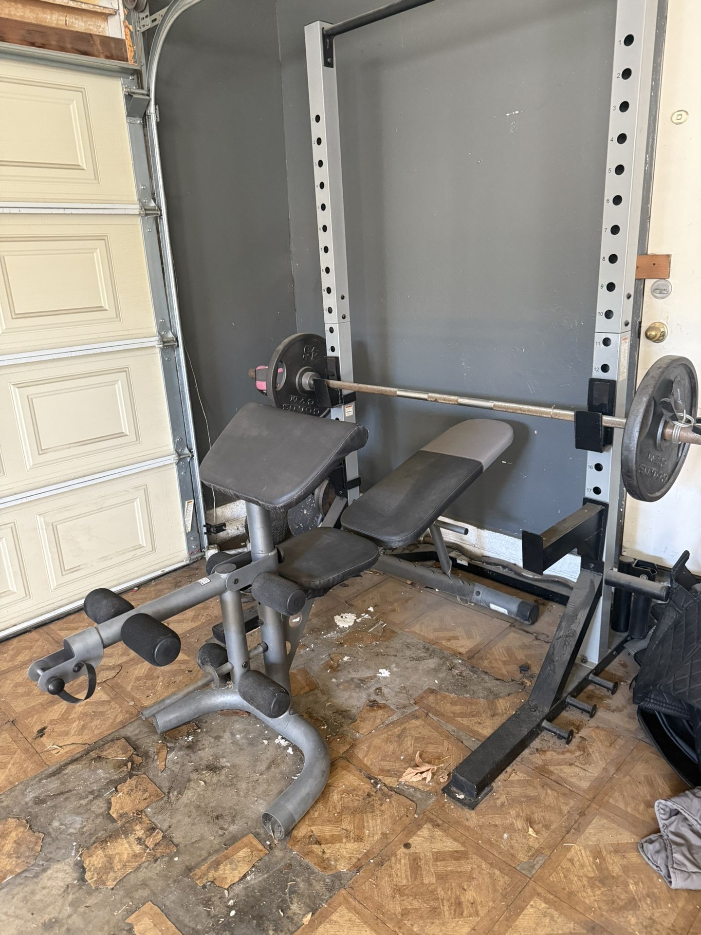 Pull Up Bar Weights Olympic Bar And Bench