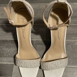 Betsey Johnson Womens Mari Sandal White Size 8.5 M
