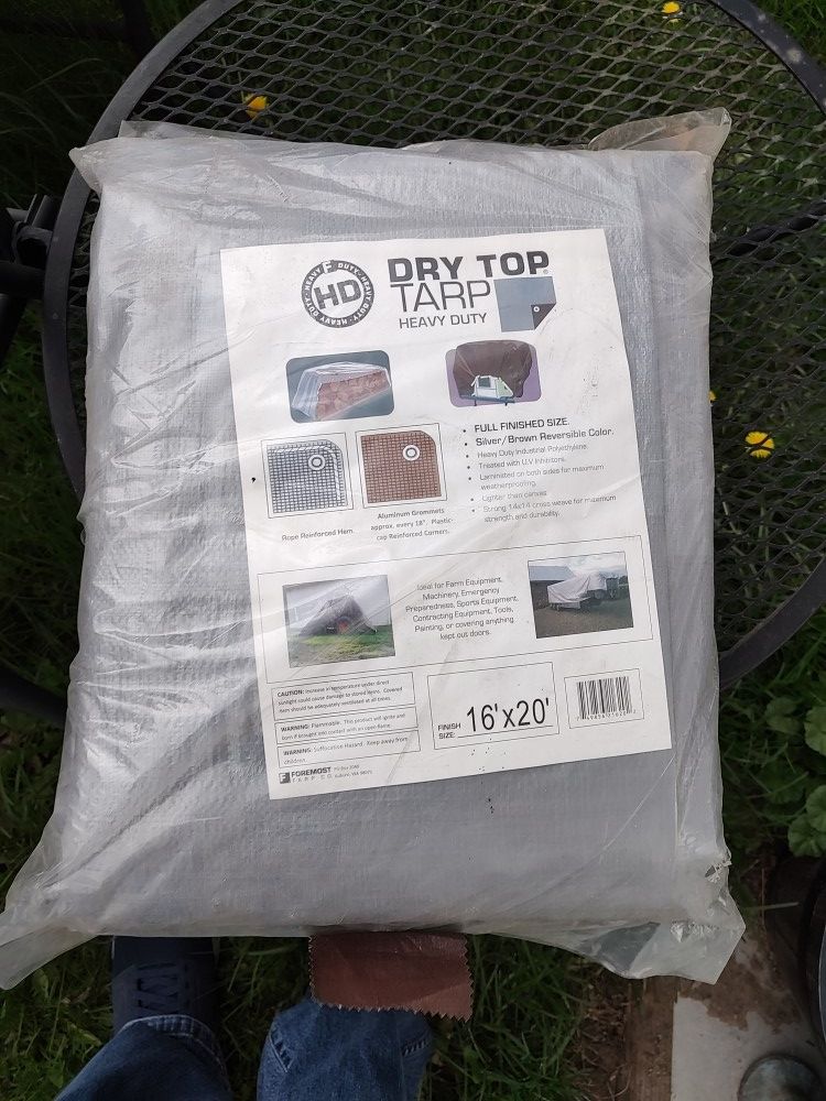 New Dry Top Tarp 16x20 Local Pickup Cash Only