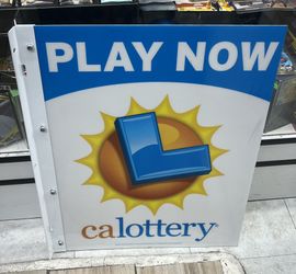 New Doubled Sided CA LOTTERY SIGN 🪧 !