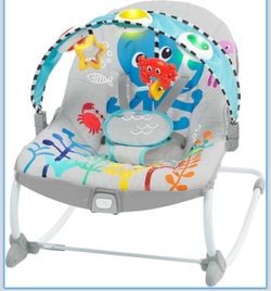 Baby Einstein Infant to Toddler Rocker, Baby Chair, Baby-Activated Music and Lights,