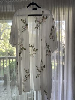 Sheer Floral Kimono / Beach Cover-Up