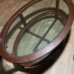 Glass Two Levels Table For Living Room