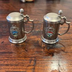 German - Pewter - Mini Steins
