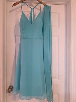 Azazie "Doll" Bridesmaid Dress – Size A16 | Spa (Tiffany Blue) | NWT