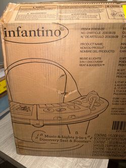 Infantino Music & Lights 3-in-1 Discovery Seat & Booster
