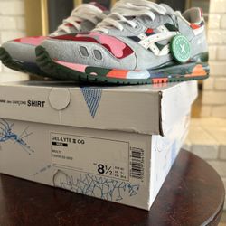 Asics x Comme Des Garcons Sz 9 Gel Lyte III GL3 Gray Camo Size 8.5