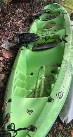 Green kayak