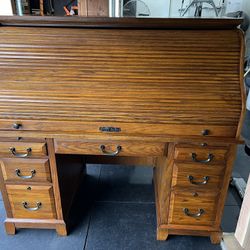 Solid Oak Wooden Desk