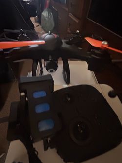 Black and Orange RC Quadcopter Drone with Camera