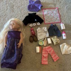 Our Generation doll Includes American Girl Accessories