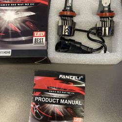 Premium H11/H8/H9 LED Headlight Bulbs Upgrade Kit – FANTELI Brand (Pack of 2) Upgrade your vehicle’s lighting with this high-performance FANTELI LED h