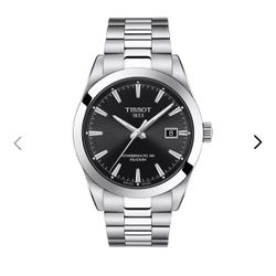 Tissot Gentleman 40mm Powermatic 80 Silicium Black Dial Watch