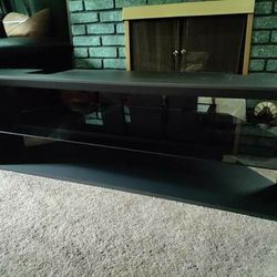 TV Stand w/glass shelf! Holds up to a 65"! 