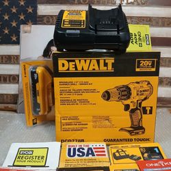NEW DEWALT 20V BRUSHLESS 1/2 HAMMER DRILL DRIVER TOOL KIT 