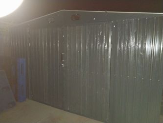 13x20 3 door steel shed