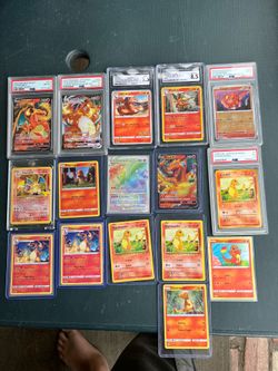 Charizard Pokémon Collection. Just Celebration is $250! The rainbow is $120! Vmax $250! So $1000! Or best offer for all cards. Trade iPhone 17 or PS5 