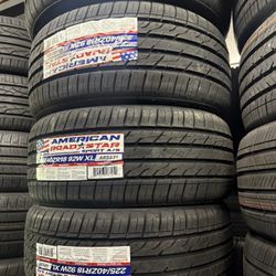 225/40/18 American 4 New Tires Installed And Balanced