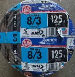 romex 8/3 125ft 280$
