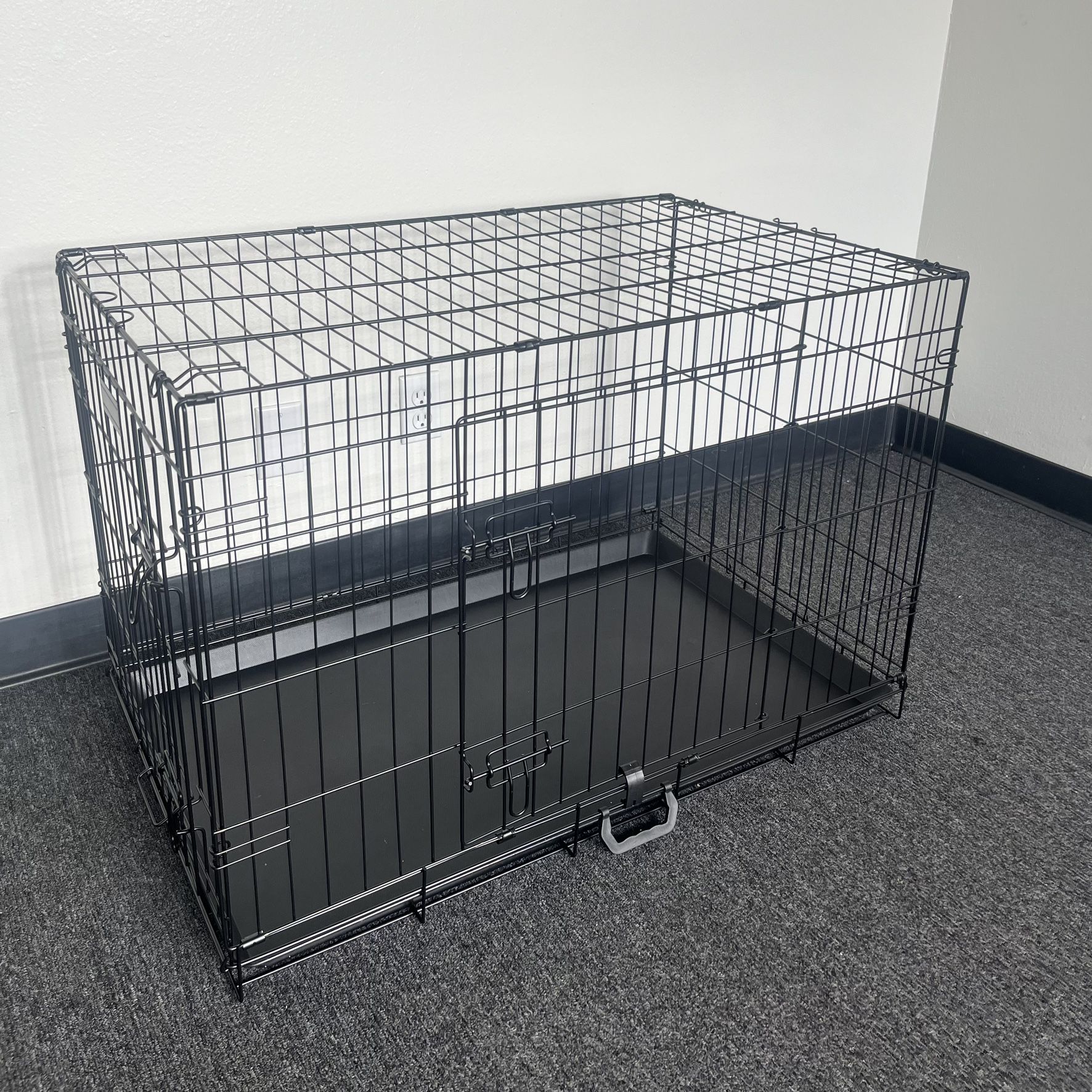 Folding Metal 36” Dog Crate