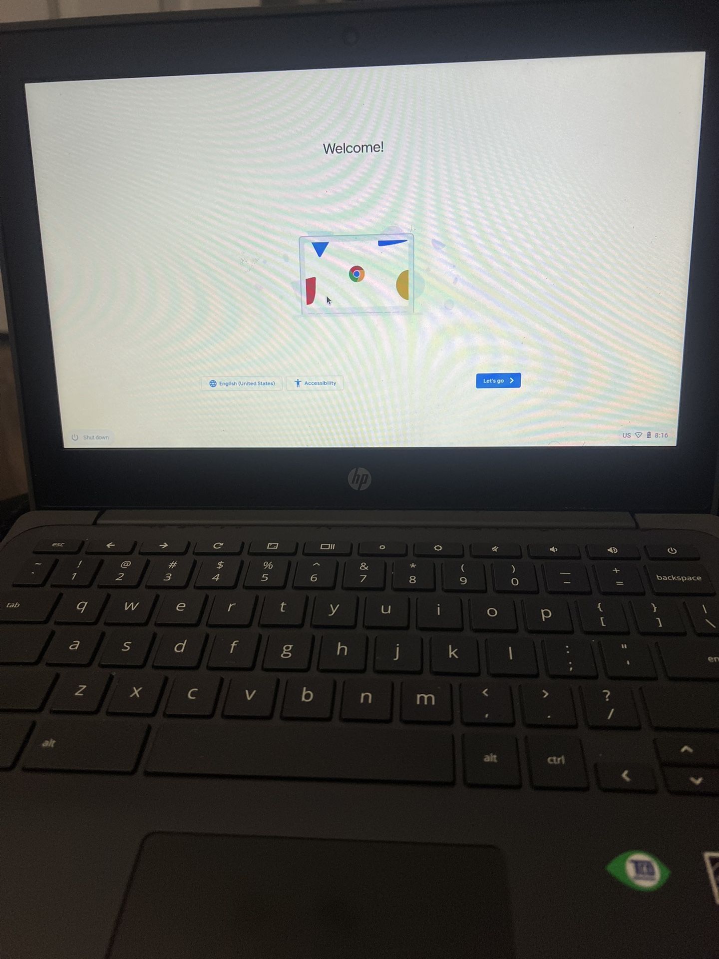 HP 15.6” Chromebook laptop