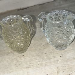 Vintage Glass Used As Tooth Pic Holders