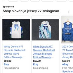 NBA Jersey Slovenija 77 Luka Dončić Size(L)