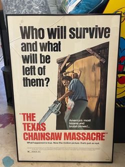 Original movie poster, the Texas chainsaw massacre
