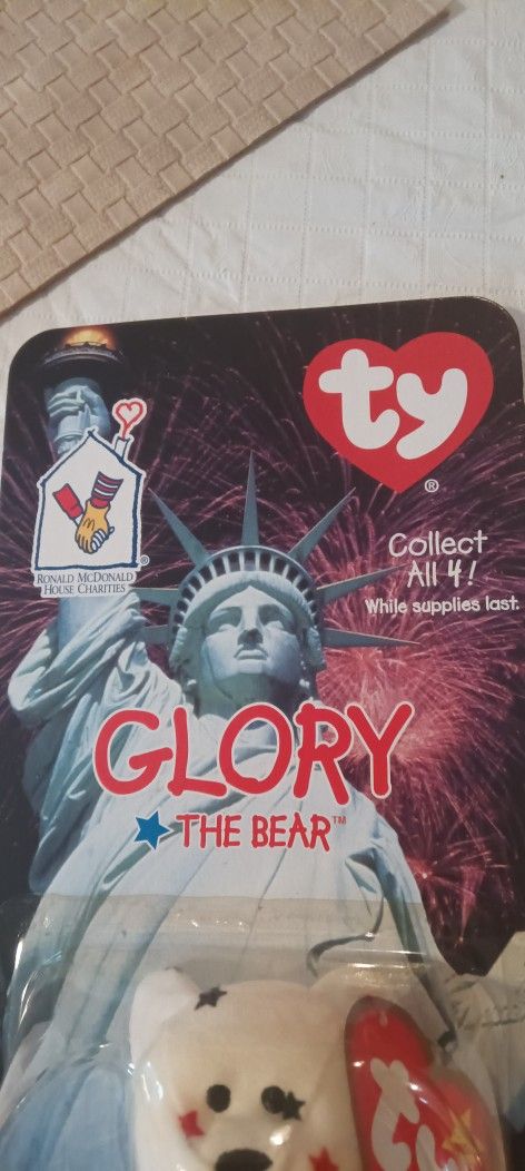 Vintage 2000 Ty McDonald's Beanie Baby Legends Glory The Bear