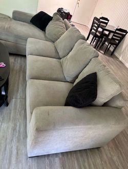 Grey L shape sectional Couch