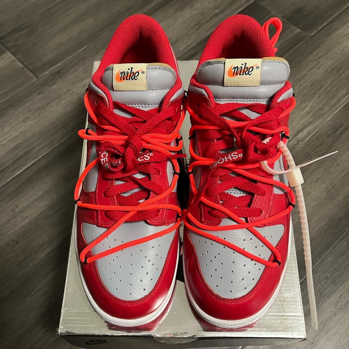 Off White x Nike Dunk Low “University Red” for Sale in Arlington 