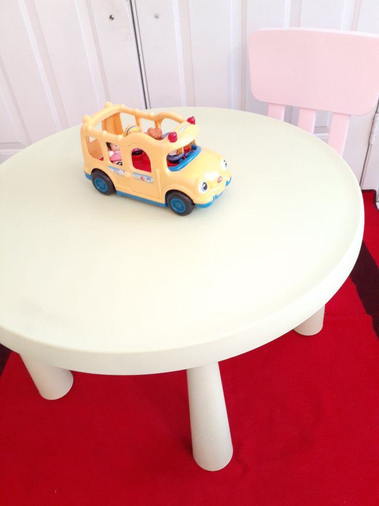 Kids table with a chair