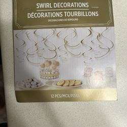 Gold Swirl Decorations 