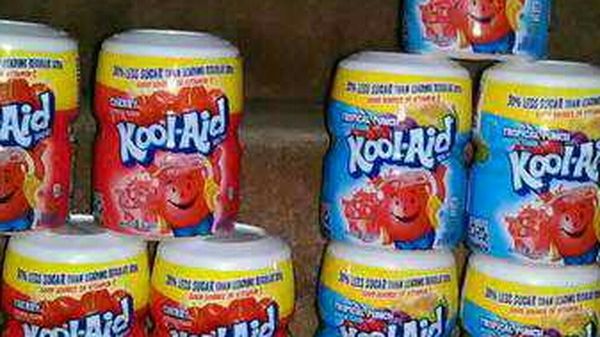 Koolaid powdered drink canisters! Cherry or tropical 