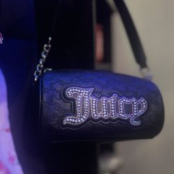 Juicy Couture black barrel shoulder bag 